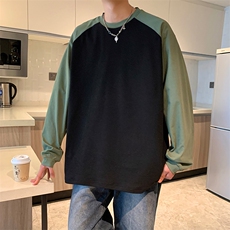 秋冬德绒圆领卫衣男潮流打底衫WY751-P35，男装T恤，星座210-1