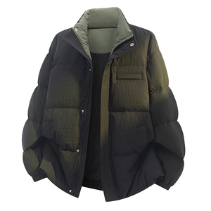 2025高街肌理感立领羽绒服情侣新玉米格冬90白鸭绒 SYR2601-P240图片
