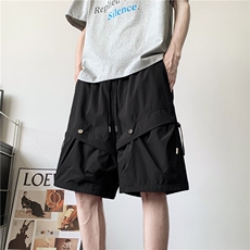 抖音品质夏季潮流百搭抽绳宽松速干短裤B315-K25789-特p30控58，男装休闲裤，电商B315