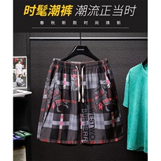 夏季五分休闲沙滩裤带抽绳弹力腰DK1052P26，男装休闲裤，星座1013