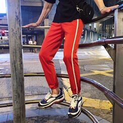 早秋男宽松休闲运动裤港风BF百搭束脚裤622/P40(55），男装休闲裤，星座1506-1