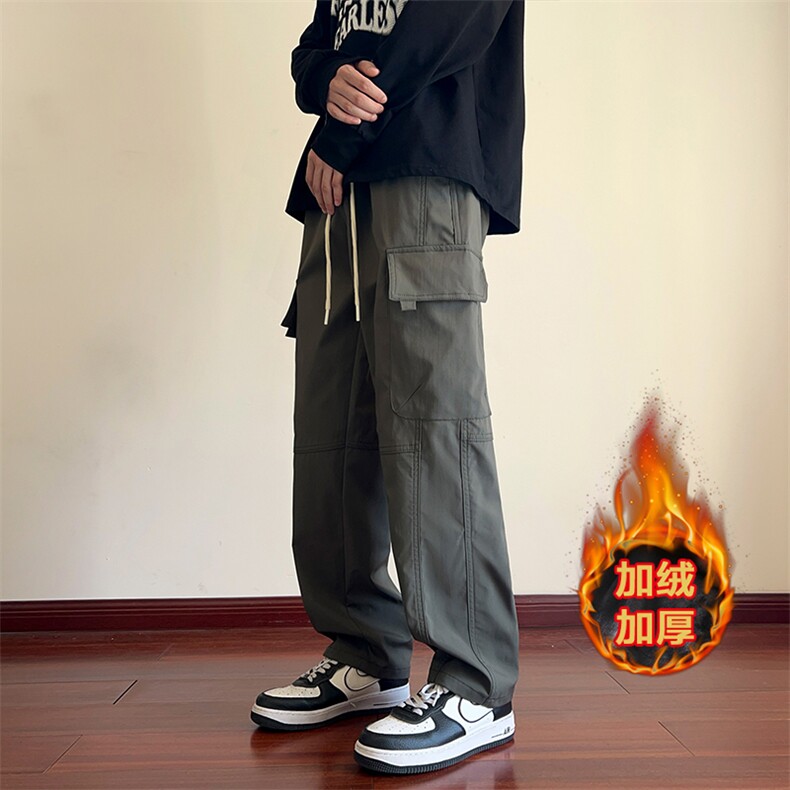 12秋冬加绒加厚多口袋工装裤美式冲锋裤XZ211-1-K2368-P60加绒65，男装工装外套，星座211-1