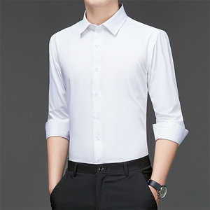 HXS-K09男式2023春季新款长袖衬衫修身免烫衬衣P66图片