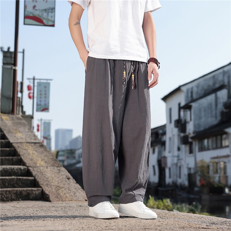 2026夏季新款宽松大码纯色休闲风男装休闲裤K2612,男装休闲裤,电商A008
