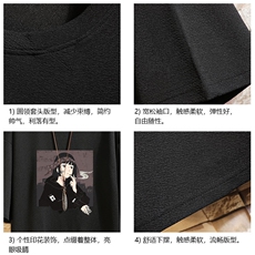 Q11122-P30春夏季七分袖t恤男大码五分袖男短袖中袖砖墙挂拍，男装T恤，电商A040A