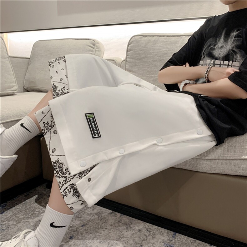 短裤男夏季薄款外穿休闲五分中裤新款潮流宽松运动裤子AK653-P28，男装牛仔裤，星座1008-2