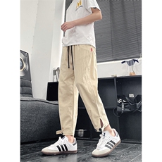 2025夏季新品七分休闲萝卜裤潮流脚口扣袢K383-P30，男装休闲裤，电商A178