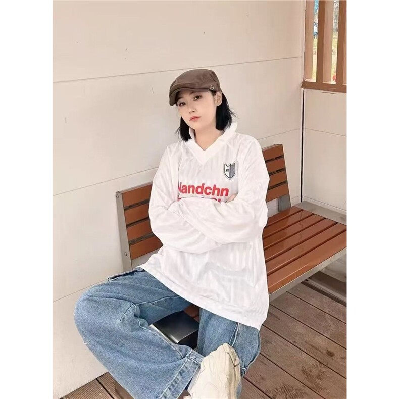 美式街头机能薄款速干运动球服V领防晒长袖T恤男夏季弯刀牛仔裤潮,男装牛仔裤,星座1210-1