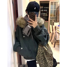 复古座山雕加绒棉服外套男女冬季毛领连帽短款情侣棉衣JHT266，男装棉衣，星座1116A（原606A-3）