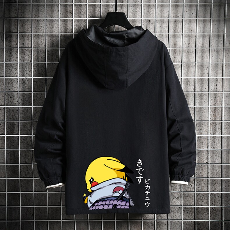 JK41036-P85 加棉款-P115 纯棉连帽夹克男士大码工装夹克男 网格图片