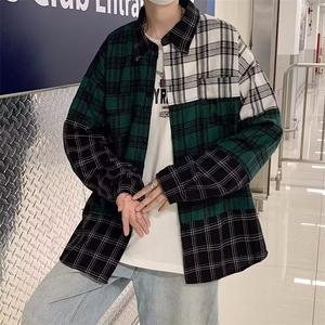 春夏季新款衬衫潮流慵懒男方领宽松型衬衫DC103P38图片