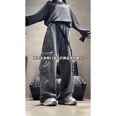 男女同款长裤牛仔裤工装裤A52-P60，男装牛仔裤，电商D312