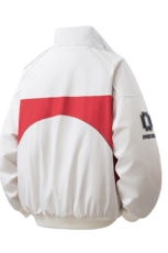 印花机车户外赛车M-5XL大码：涤纶棉衣男白底78179P128控178，男装棉衣，星座226-1