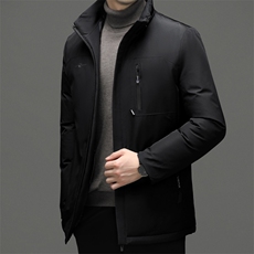 QL8809钱塘2020-2冬季厚款商务休闲中年男士简约连帽棉衣P92，男装棉衣，钱塘207-2