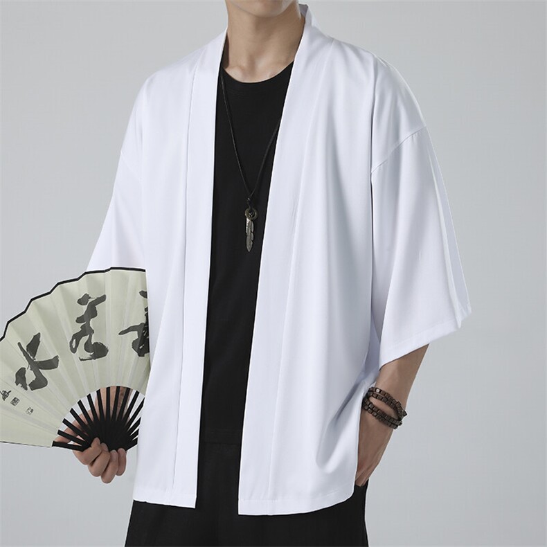 2025风潮流夏季宽松七分袖冰丝防晒衣情侣短款披风/888/特p20,男装风衣,星座815（原A203）
