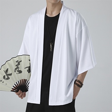 2025风潮流夏季宽松七分袖冰丝防晒衣情侣短款披风/888/特p20，男装风衣，星座815（原A203）