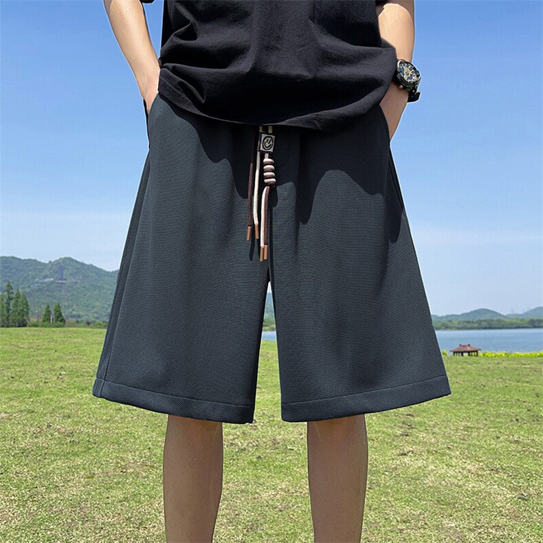 新款直播抖音得物品质菠萝格运动男休闲短裤K030P25图片