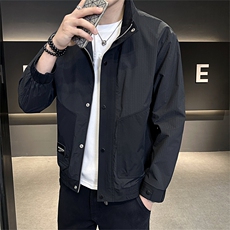 DS-A225-55805秋季新款外套立领帅气青年夹克百搭时尚潮流上衣，男装夹克，电商A225