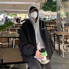 特批夜景棒球服外套时尚字母印花翻领夹克A247-TPF6033特批65，男装夹克，电商A247