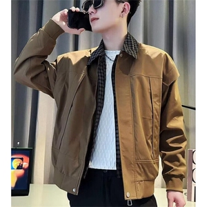 百搭日系夹克外套假两件款慵懒ins潮流简约流行文艺 JG61图片