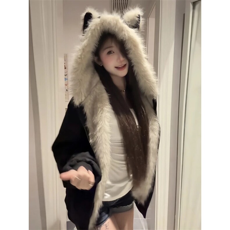 网图原板质量鹿皮绒棉服黑色B57-P100,男装棉衣,星座910-1
