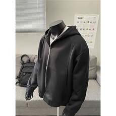 假模春秋新款硬挺连帽复古潮开衫卫衣外套WT16-P68，男装卫衣，电商C310