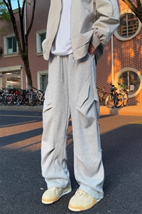 改卫裤A429-YK339-特批45 秋冬重磅工装休闲裤褶皱设计卫裤图片