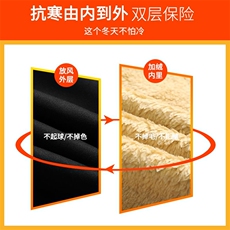 1506-1/K3081/P50冬季新款羊羔绒宽松休闲裤男士弹力中年加绒加厚，男装卫衣，星座1506-1