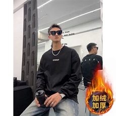 印花秋冬卫衣男2024年春秋季韩版新款圆领宽松上衣chic港风加绒，男装T恤，星座506A