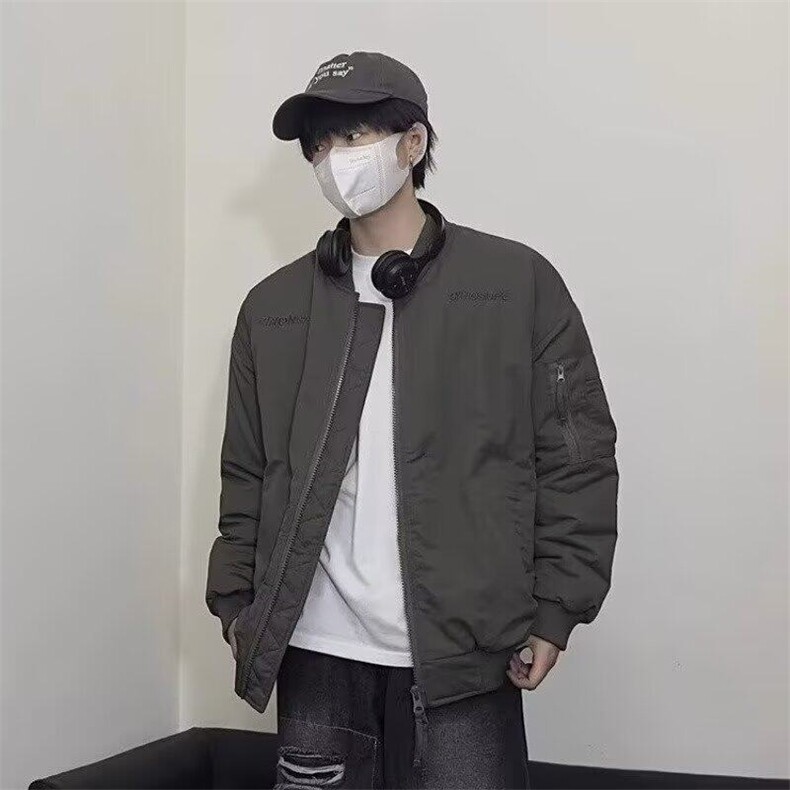棒球服夹克男生痞帅潮牌美式复古春秋新款宽松百搭夹克上衣,男装夹克,星座506A