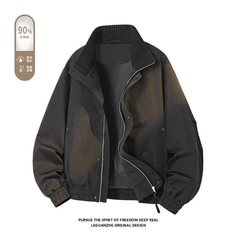 2025冬季新款港风白底大码90%白鸭绒羽绒服M-4X2521-特P249,男装羽绒服,电商A022