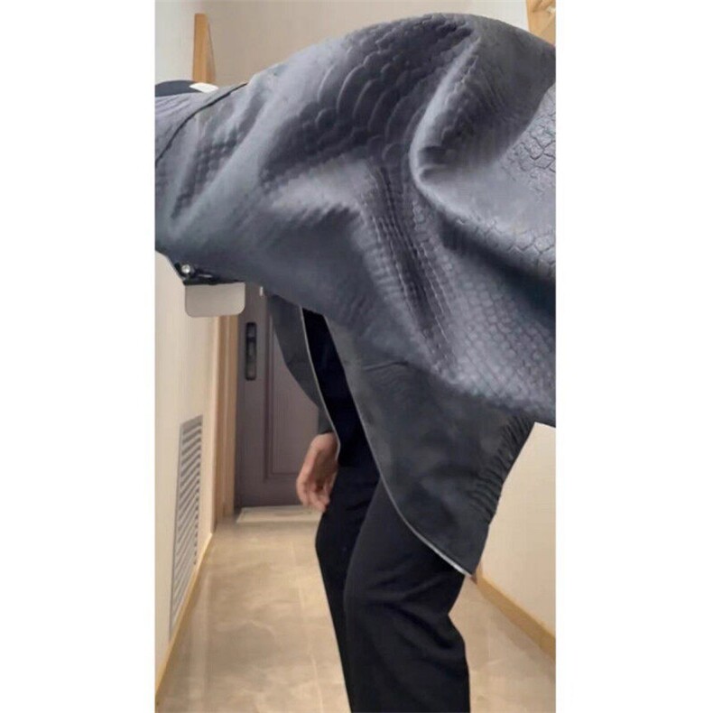 蛇鳞纹PU皮夹克外套JK0130-P95,男装夹克,星座313A(原308A-2)