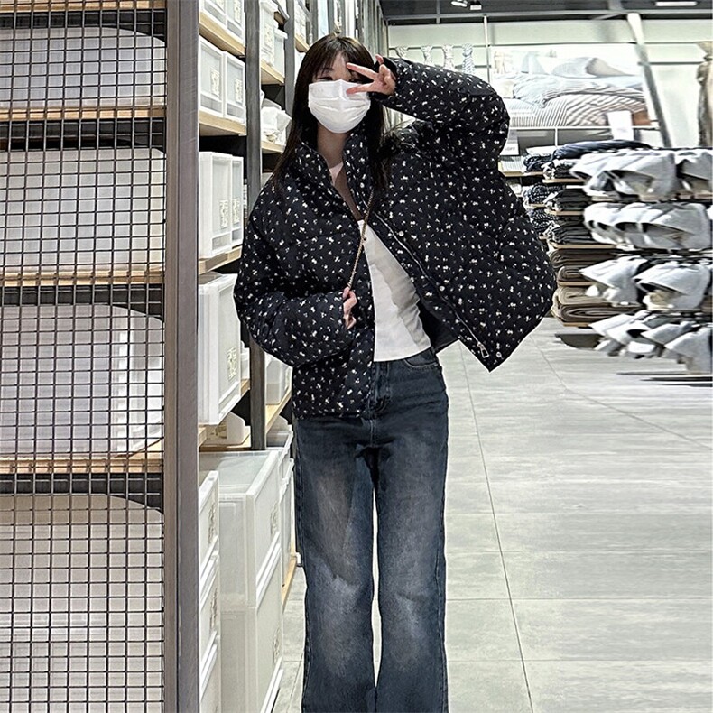 CC041-P90碎花时尚温暖包容感防风防钻棉学院风纯色显白,女包手腕包,星座911-3