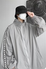 F004-P45夏季新款织带防晒衣男士大码宽松外套纯色透气控58，男装防晒衣，电商B280-1（原A049）