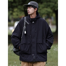 春季新款现货三防户外夹克男连帽冲锋衣外套DSA157B-J93-P60，男装夹克，电商A157B