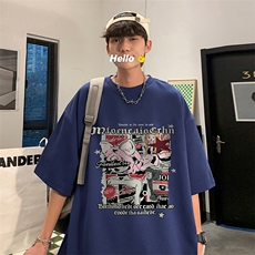量大优供视频220克美式短袖t恤T3217得物直播有280克品质，男装T恤，电商A486