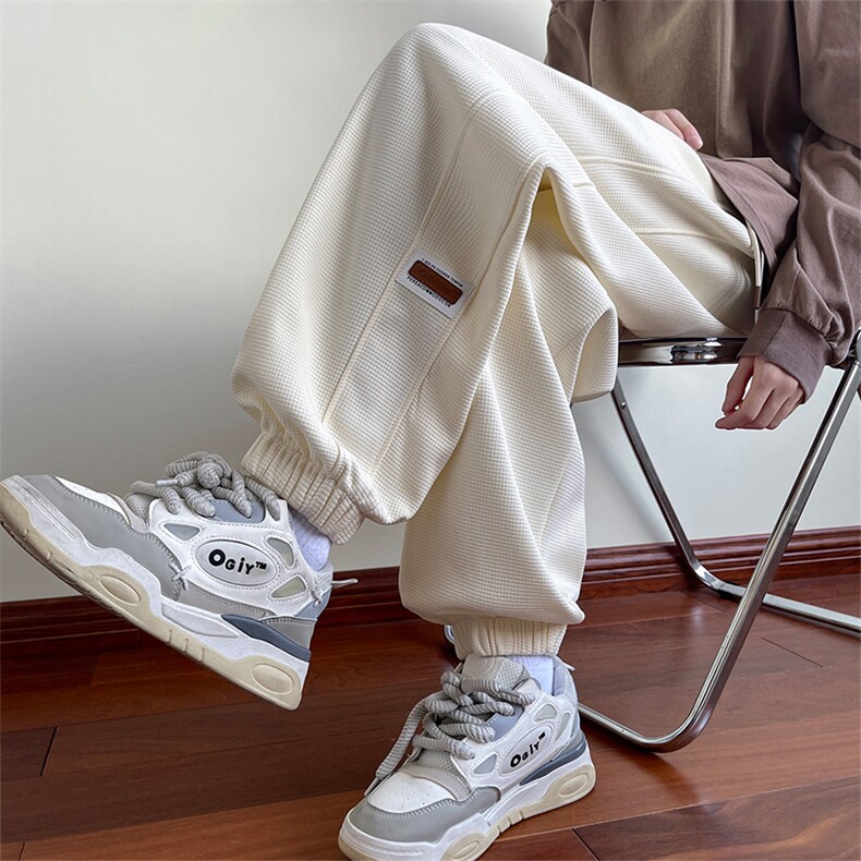 2025秋季大码港风男女运动卫裤美式束脚休闲长裤M-5XK584/特P30，男装休闲裤，星座608A