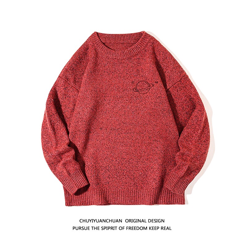 加厚加绒毛衣男大码毛线衣男针织衫M19238-P45加绒款-P65白底,男装针织衫/毛衣,电商A040A