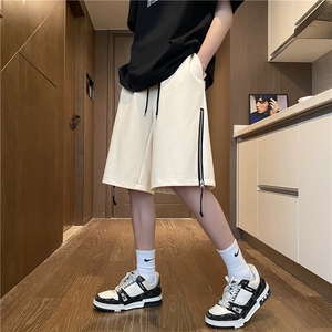 抖音品质夏季潮流拉链设计宽松休闲五分裤B315-K24060-p45控68图片