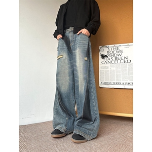 903-AK98-特P55 【88】S-3XL  爆破做旧牛仔裤！1图片