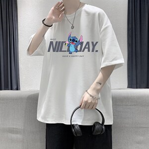 HT73173-P22 华夫格t恤男短袖男大码五分袖 大皂风图片