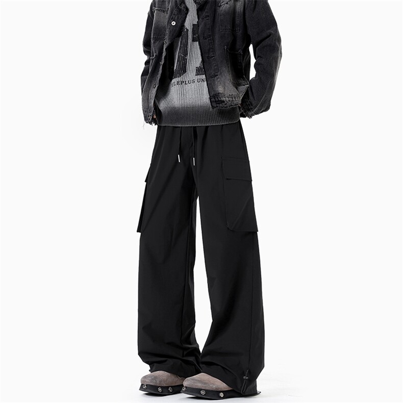 现货美式机能工装裤子男秋季新款宽松直筒冲锋裤子-A2214TP35控68图片