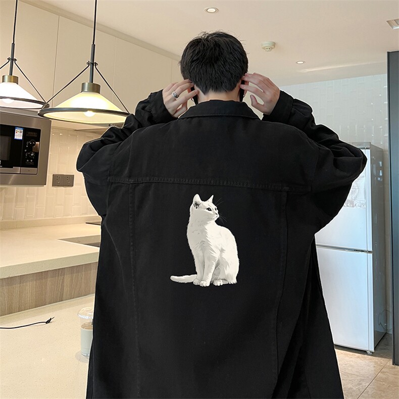 牛仔夹克男大码牛仔外套男茄克NJ77407-P60,男装夹克,电商A040