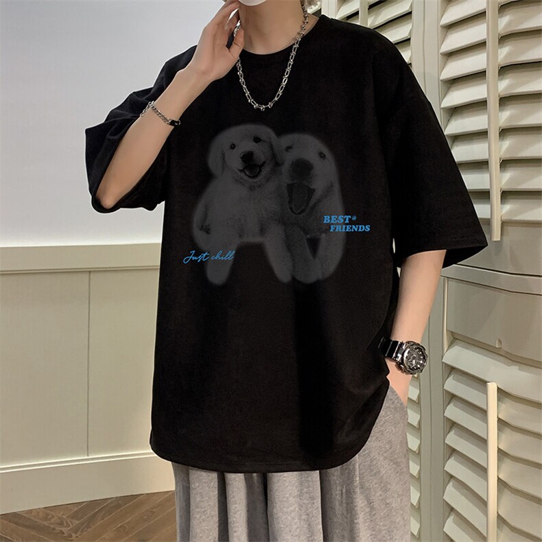 麂皮绒短袖t恤男大码半袖男JD82455-P25,男装T恤,电商A040