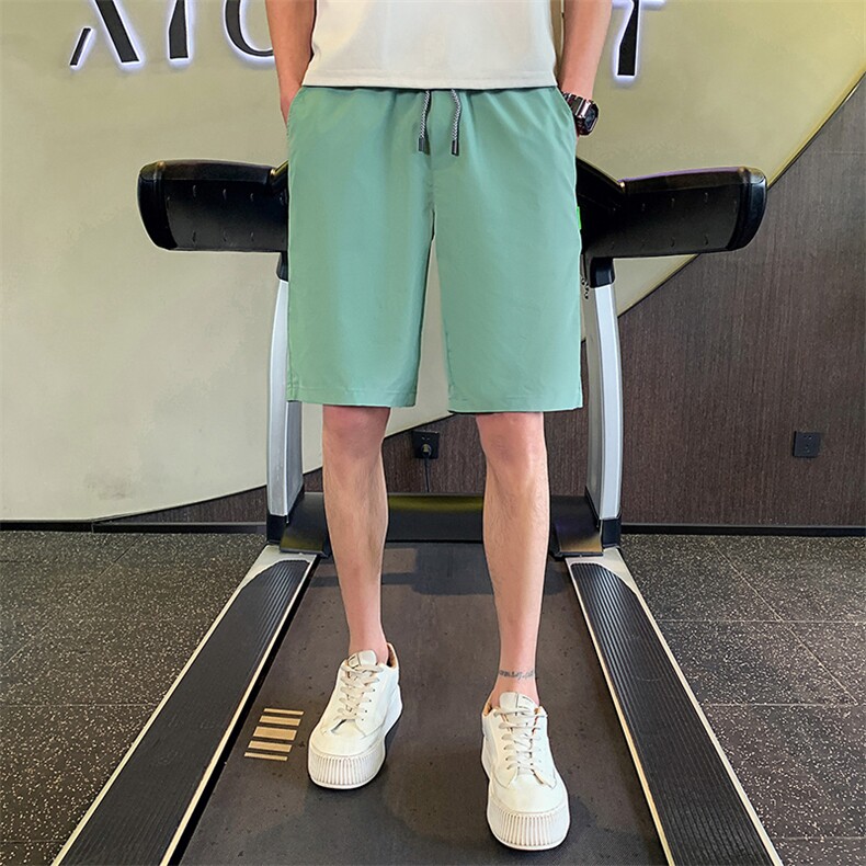 2024夏季新款休闲纯色松紧腰修身短裤五分裤男K202-p35控49,男装休闲裤,电商D303