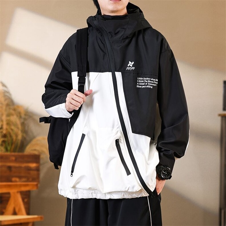 秋高品质户外保暖男女同款冲锋衣斜拉链防风防水秋FY-29/P78,男装夹克,星座506