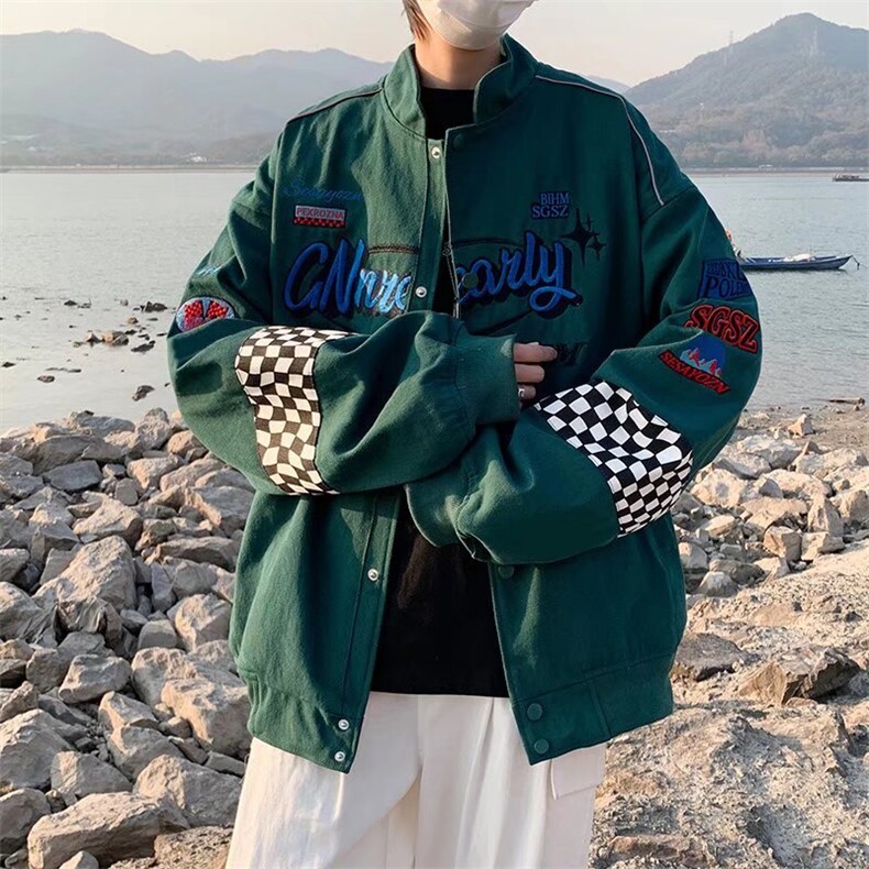 潮流夹克潮男春季刺绣棒球服HY13P65,男装夹克,星座1116-2