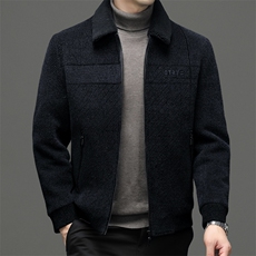 冬季新款男士羊毛毛领可脱卸羽绒服加厚保暖中年休闲外套男装，男装羽绒服，电商B212（原钱塘6029）