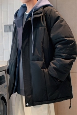 港风假两件棉衣男宽松防风防水加厚棉衣外套MY8831-P95，男装棉衣，星座1204-3