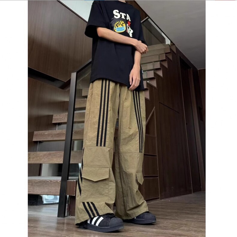 三防面料直筒宽松休闲裤男潮流痞帅阔腿裤XK401-P45限价59,男装休闲裤,电商A178